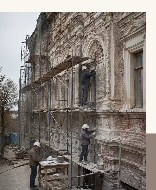 Реставрация объектов культурного наследия под ключ в Альметьевске